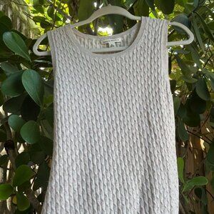Banana Republic Beige Knit Sleeveless Sweater (Size M)